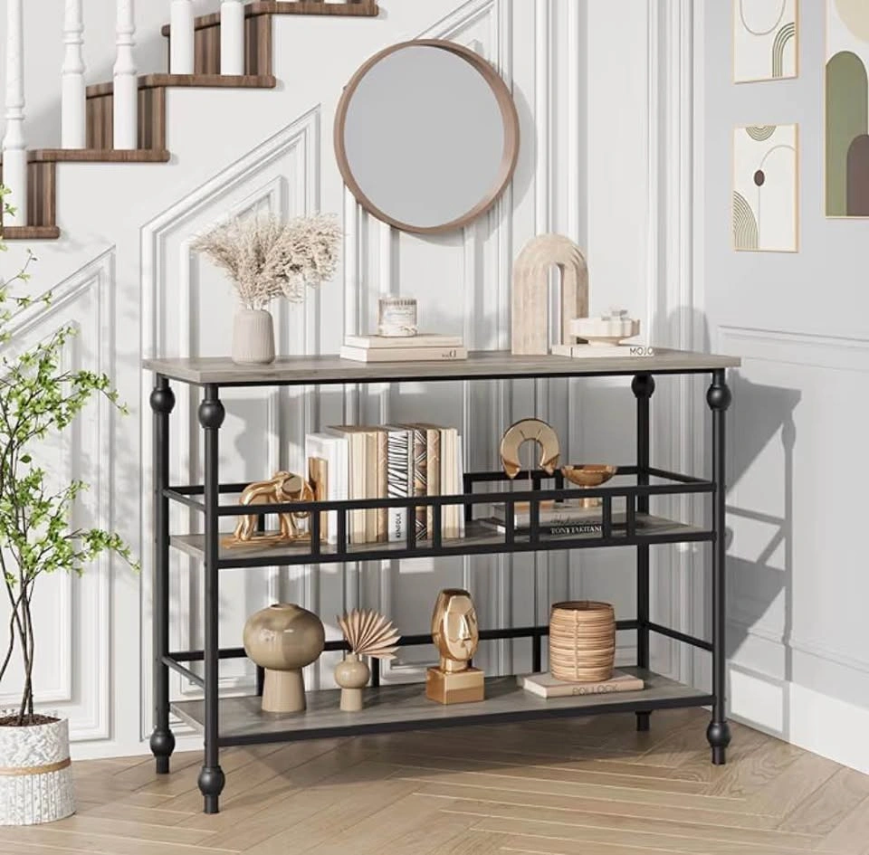 3-Tier Narrow Console Table (43") – Entryway / Sofa Table - photo 2