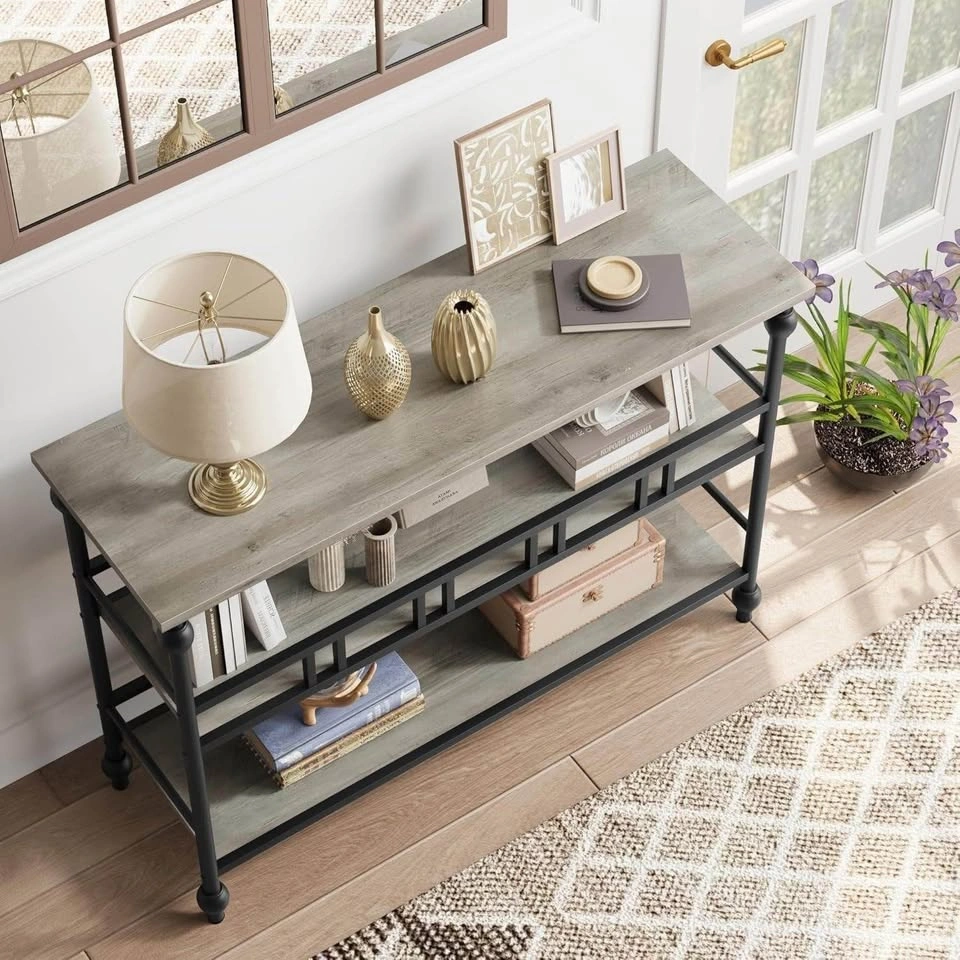 3-Tier Narrow Console Table (43") – Entryway / Sofa Table - photo 4