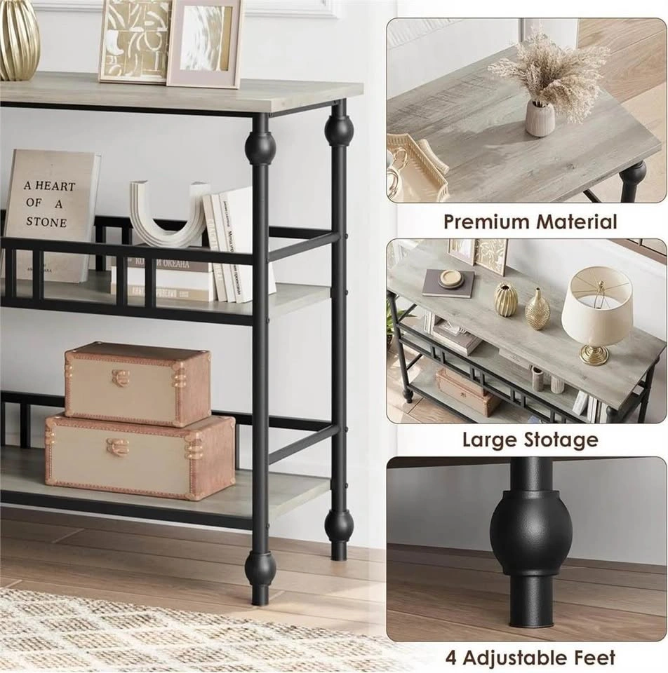 3-Tier Narrow Console Table (43") – Entryway / Sofa Table - photo 5