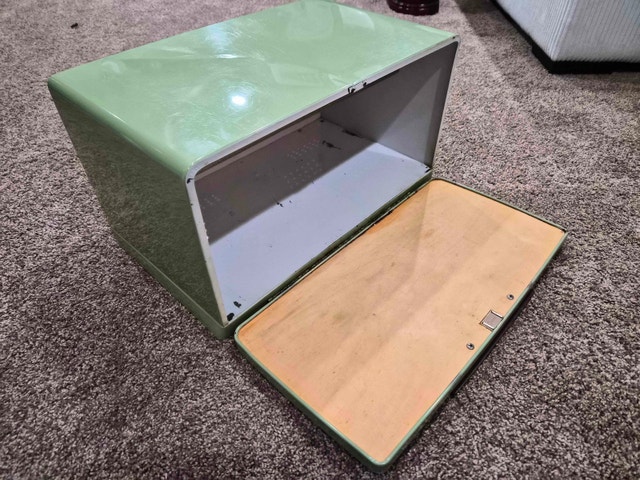 Vintage Lincoln Bread Box - Green - 1960's/1970's - photo 4