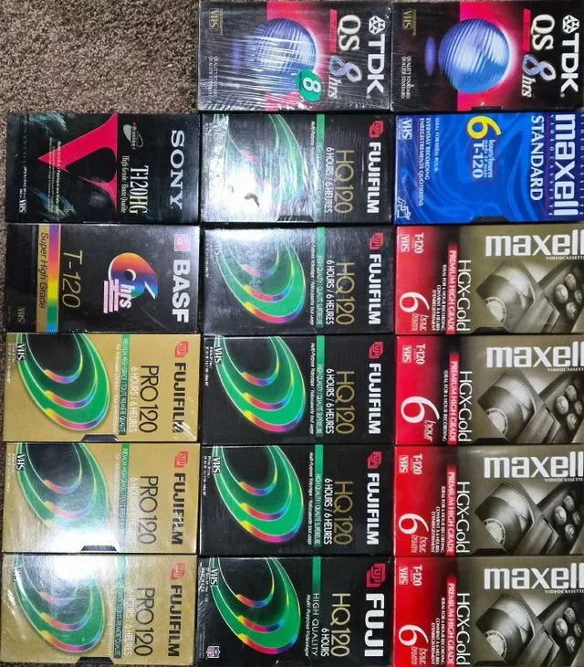New Blank VHS Tapes (Sealed)