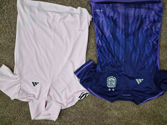 Adidas Sports Tops: Argentinian Jersey + Tennis Polo