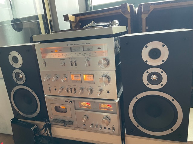 Vintage 1970s Sanyo Stereo Set - photo 4