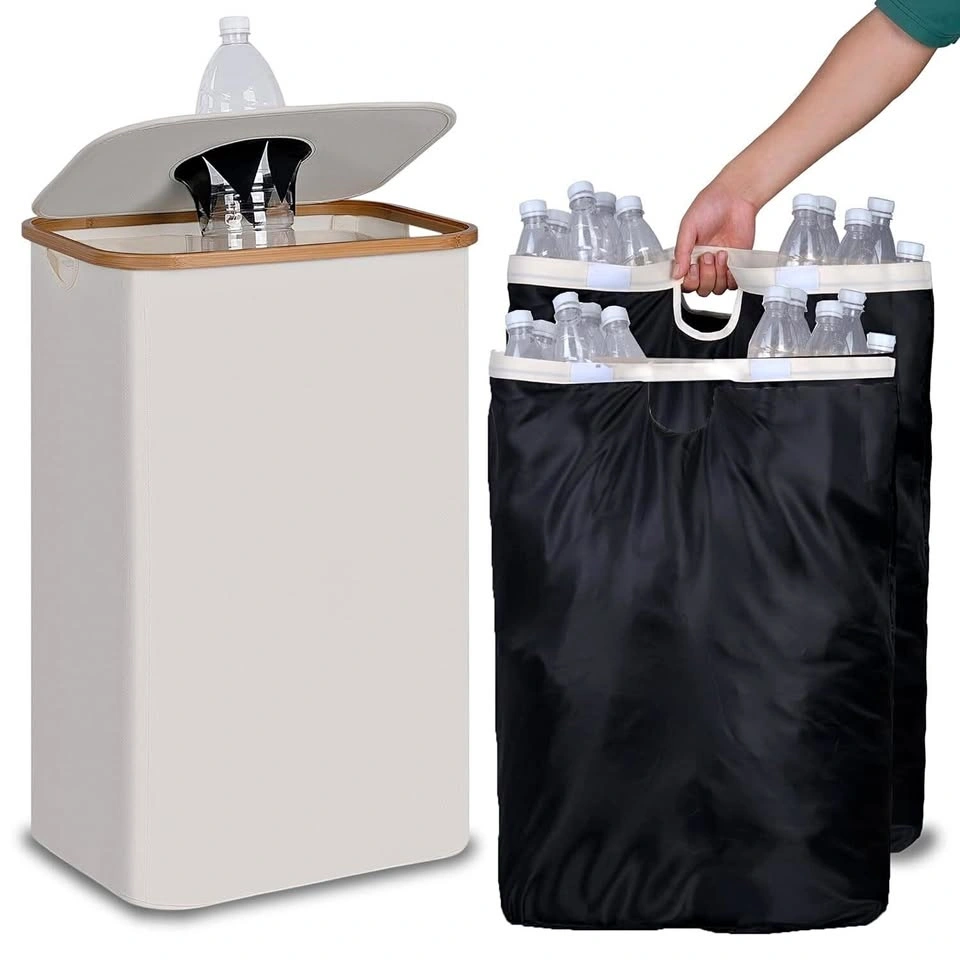Large Recycling Bin 17.3x12.9x27.55in Reusable Inner Bags