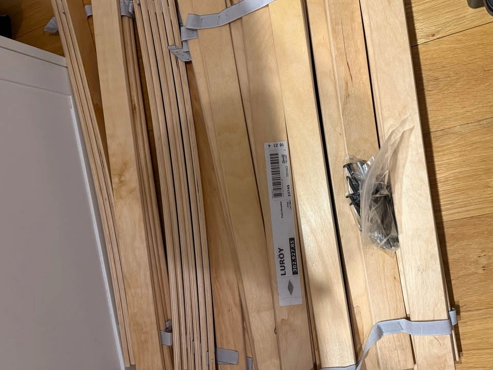 IKEA Bed Frame with Slatted Base - Full/Queen - photo 2