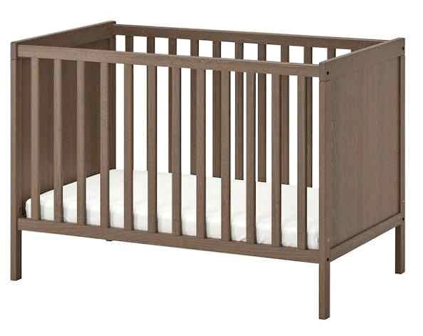 Sundvik Crib with Mattress and Extras