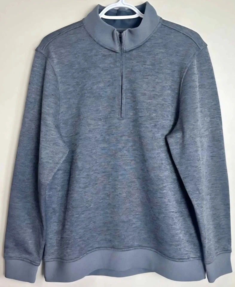 Under Armour Men's Charcoal Gray ¼ Zip Sweater - COLDGEAR.
