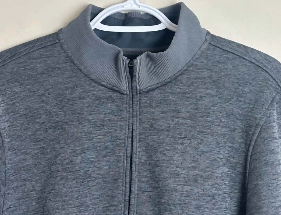 Under Armour Men's Charcoal Gray ¼ Zip Sweater - COLDGEAR. - photo 2