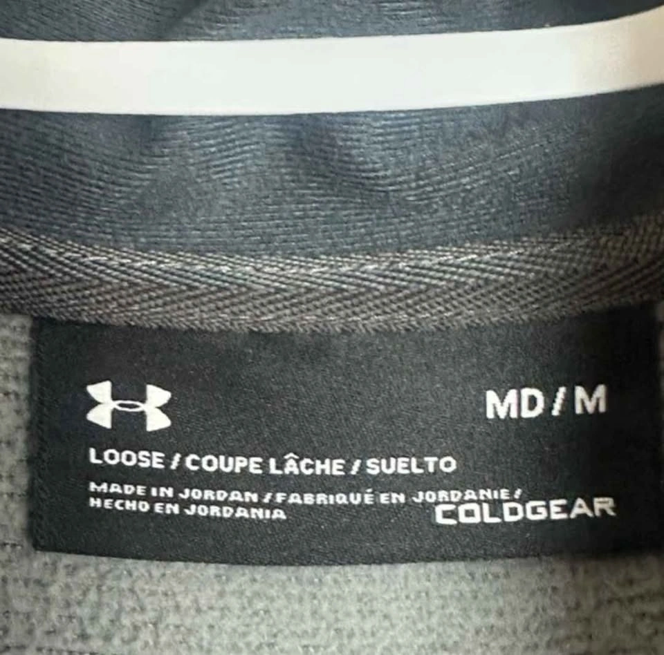 Under Armour Men's Charcoal Gray ¼ Zip Sweater - COLDGEAR. - photo 5