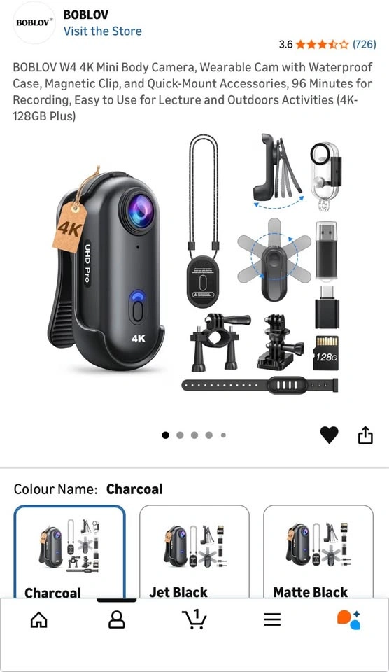 4K Mini Body Camera - photo 2