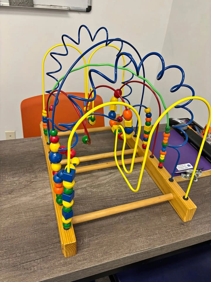 Wooden Super Rainbow Bead Rollercoaster Toys