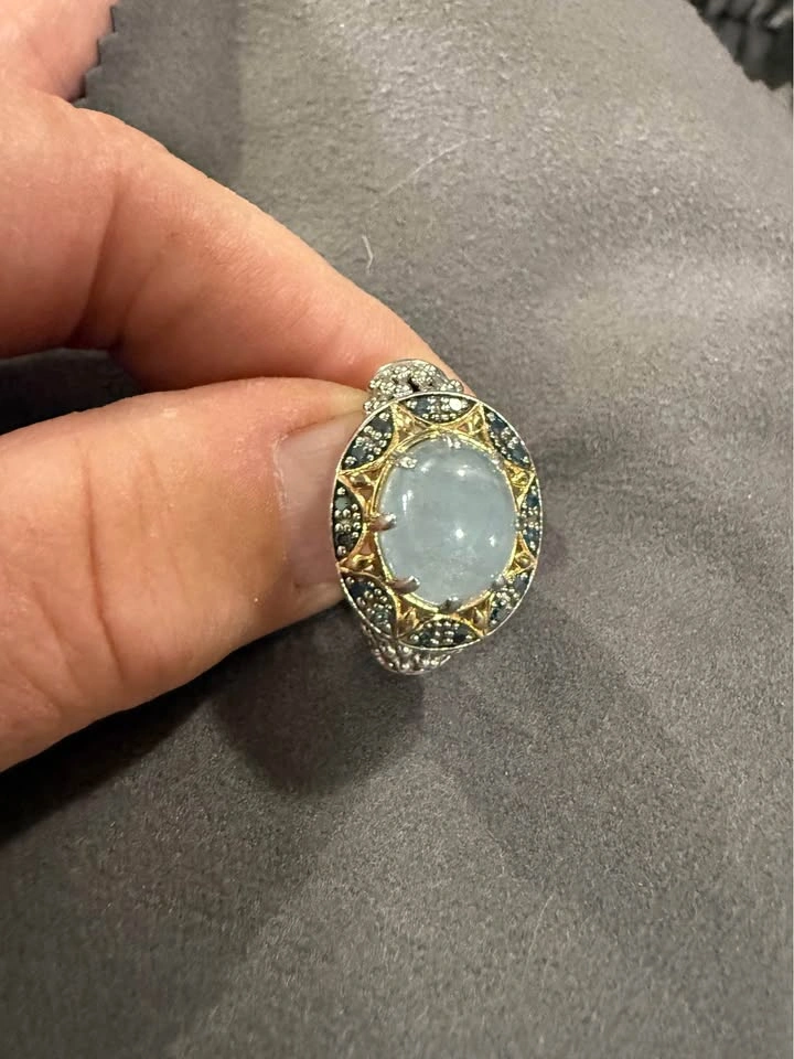 Aquamarine Victoria Wieck Ring 9 - photo 2