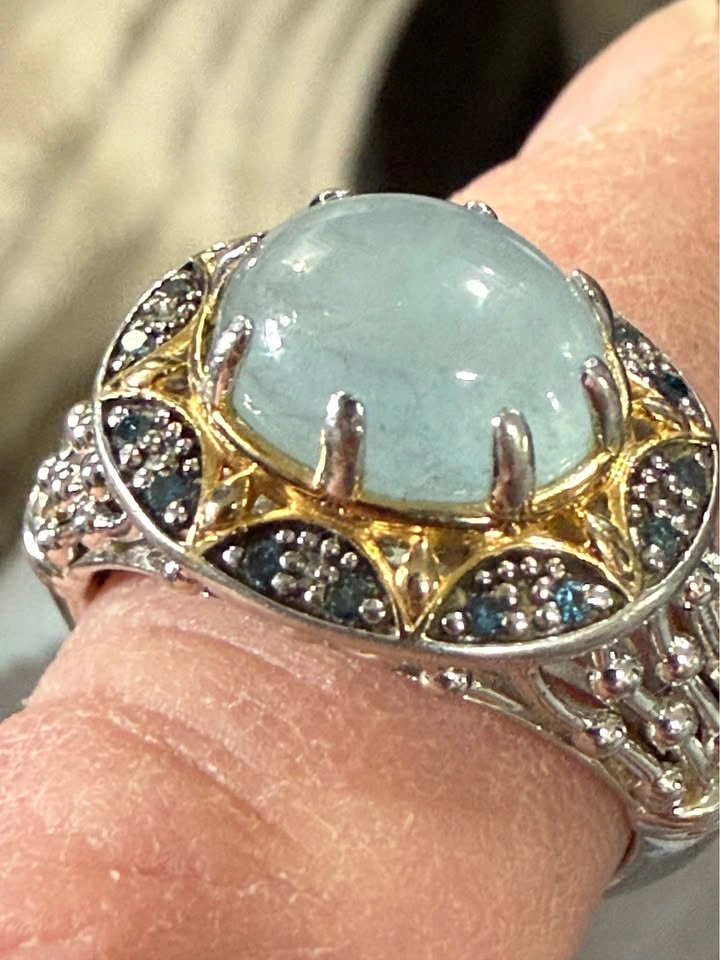 Aquamarine Victoria Wieck Ring 9 - photo 3