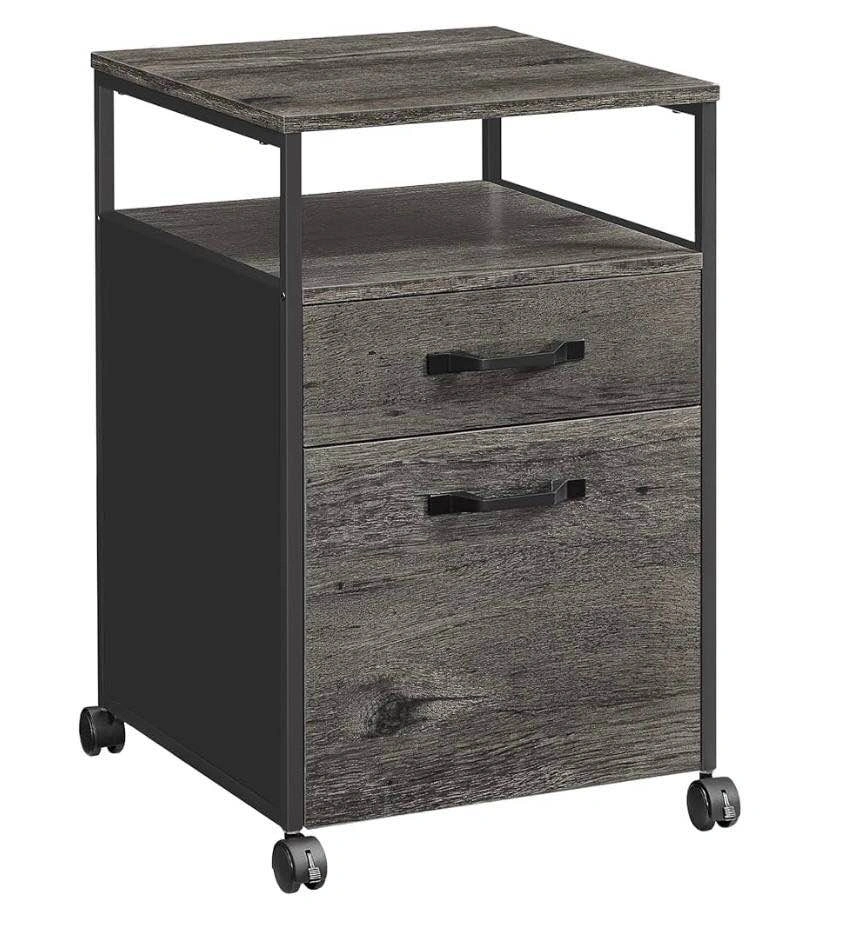 VASAGLE Mobile File Cabinet - 2 Drawers + Shelf - UOFC071B04 - B - photo 5