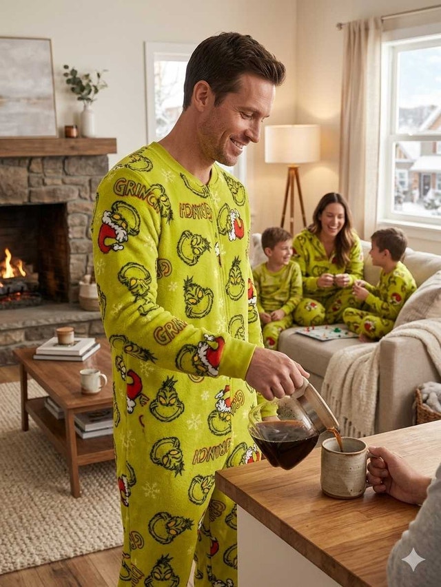 Adult Grinch Onesie Pajamas - Perfect for Holidays! - photo 5
