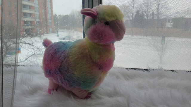 Cute Rainbow Plush Llama