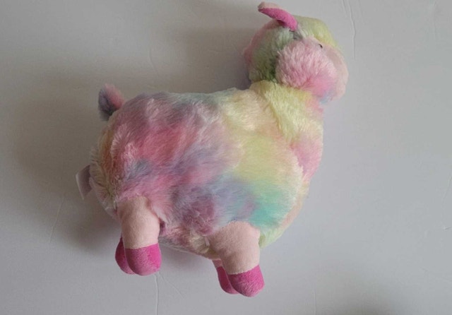 Cute Rainbow Plush Llama - photo 2