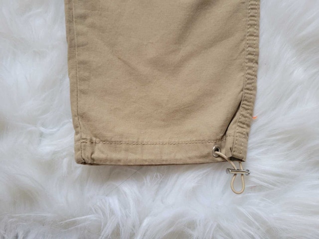Women's Lightweight Linen Cargo Trousers - Blue Notes Size S/P - photo 4