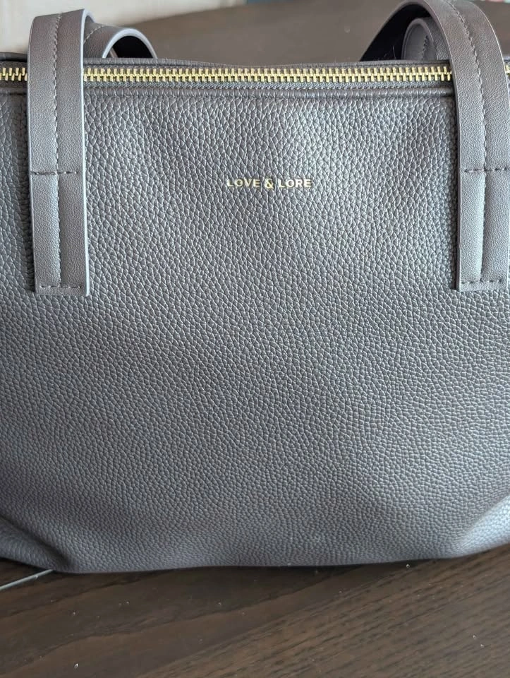 Zip Tote, chocolate brown colour - photo 4