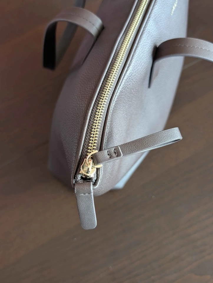 Zip Tote, chocolate brown colour - photo 5