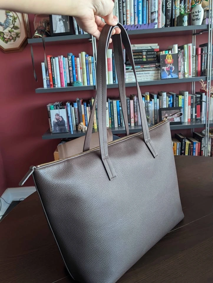 Zip Tote, chocolate brown colour - photo 3