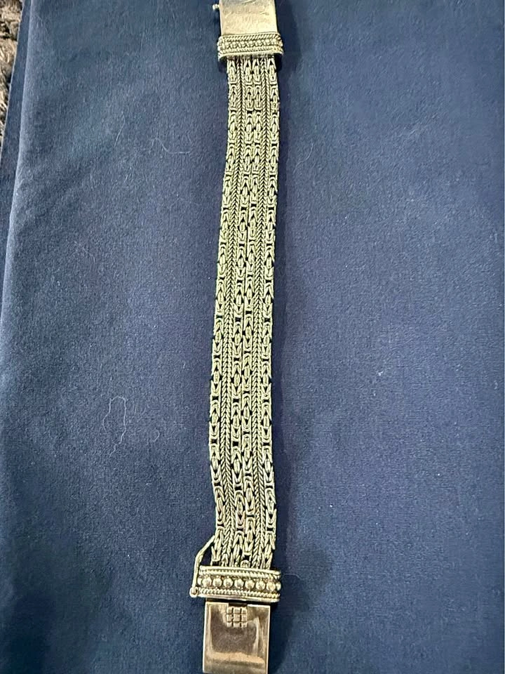 Silpada 6 Multi-Strand Byzantine Sterling Silver Bracelet B1452