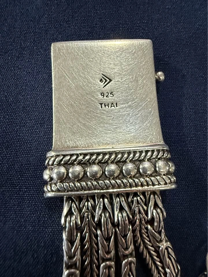 Silpada 6 Multi-Strand Byzantine Sterling Silver Bracelet B1452 - photo 3