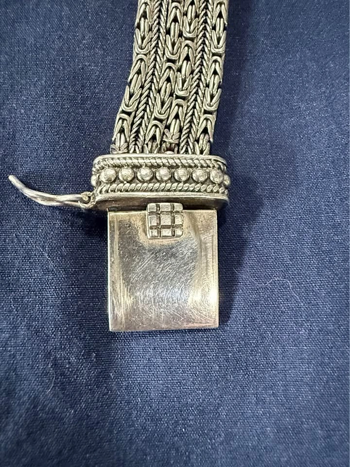 Silpada 6 Multi-Strand Byzantine Sterling Silver Bracelet B1452 - photo 4