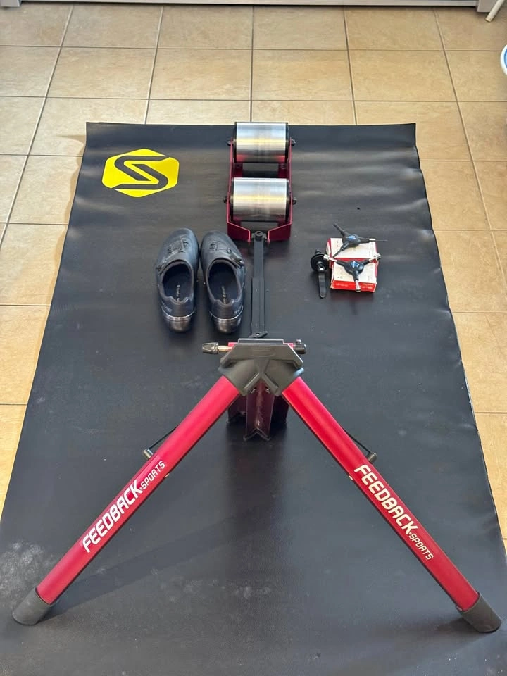 Bike Trainer with Resistance + Bike Mat