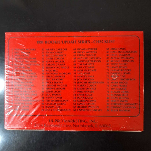 NFL 1991 Boxes - Action Packed Football Cards - photo 3