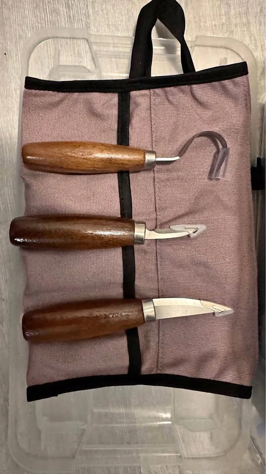 Wood Carving Kit - Tools, Wood Blanks, Sandpaper, Gloves, Tape