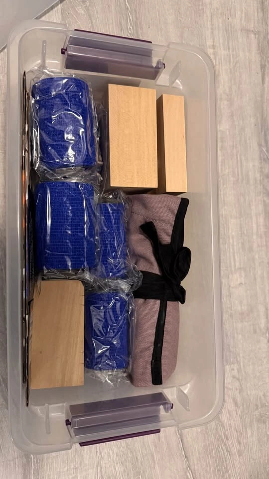 Wood Carving Kit - Tools, Wood Blanks, Sandpaper, Gloves, Tape - photo 3