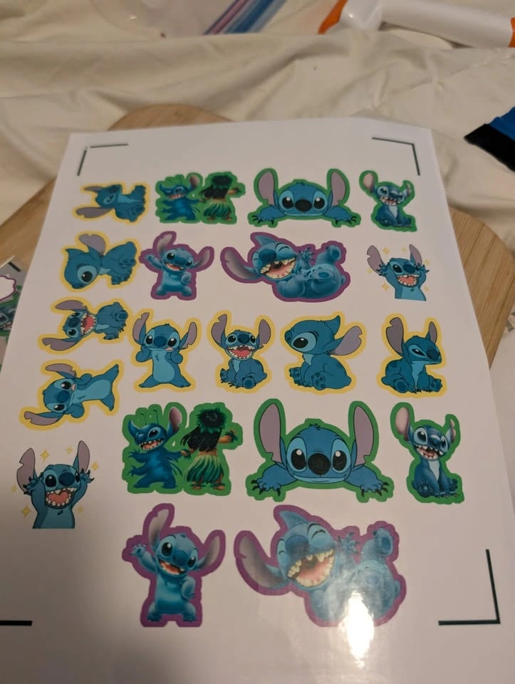 Waterproof Stitch Stickers | Holographic Vinyl Decal Sheets - photo 5