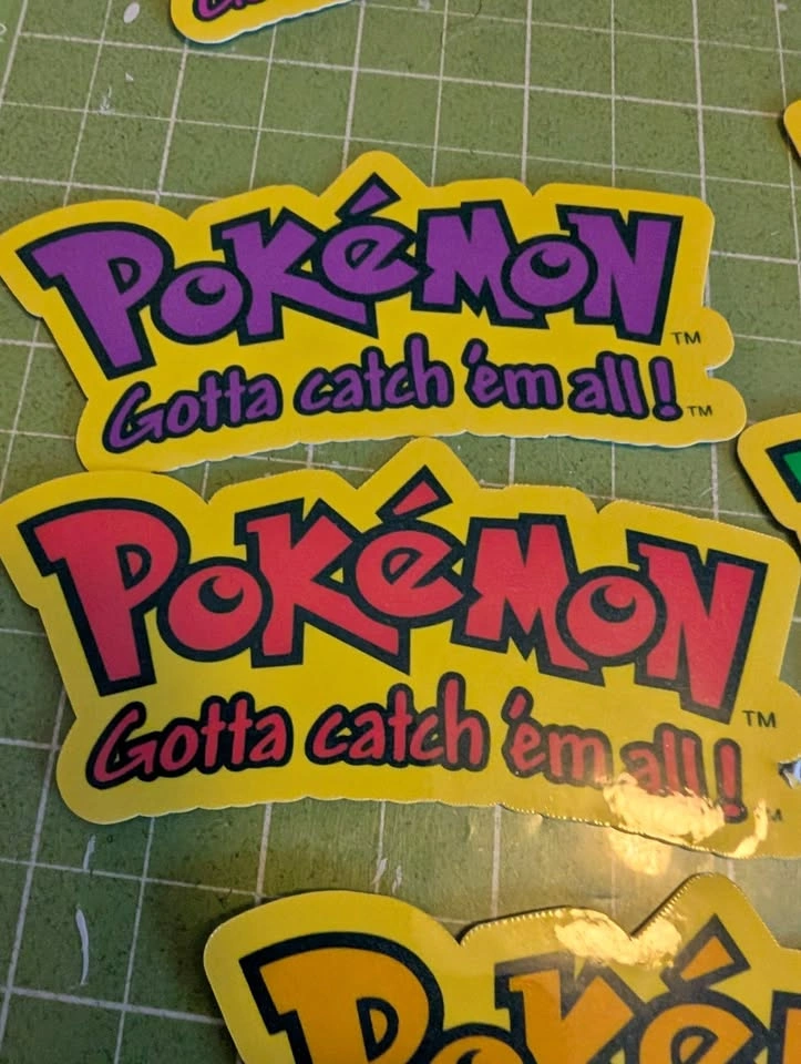 Custom Pokémon Logo 4" Die-Cut Stickers