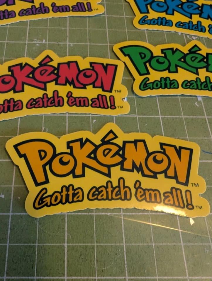 Custom Pokémon Logo 4" Die-Cut Stickers - photo 2