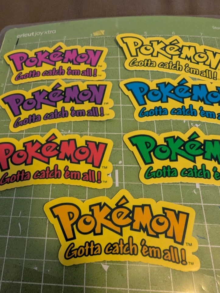 Custom Pokémon Logo 4" Die-Cut Stickers - photo 3