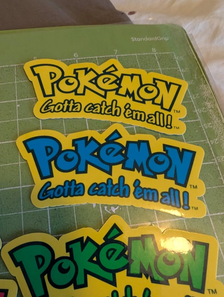 Custom Pokémon Logo 4" Die-Cut Stickers - photo 5