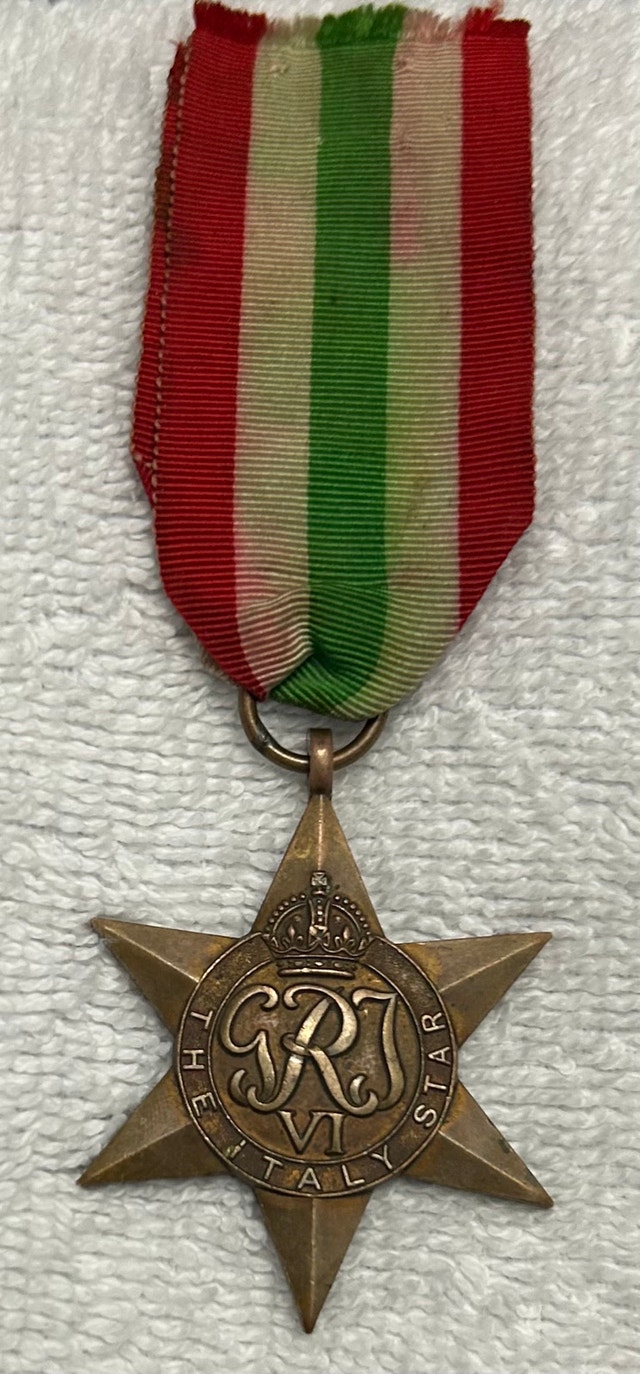 The Italy Star Medal; Canadian Army Issue