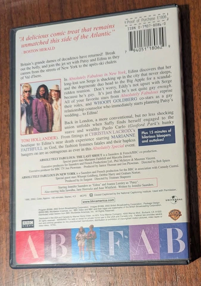 Absolutely Fabulous Special DVD - photo 2