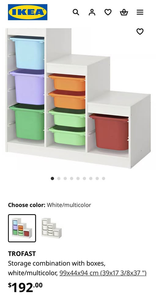 Ikea storage box set