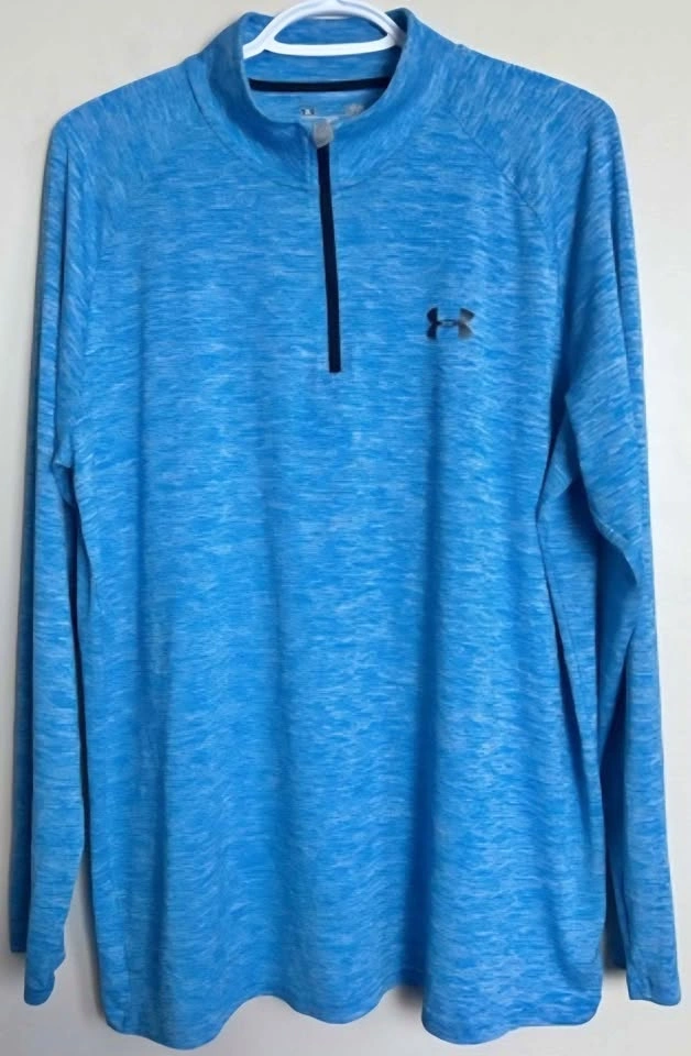 Under Armour Men's HeatGear Pullover - Blue, Large