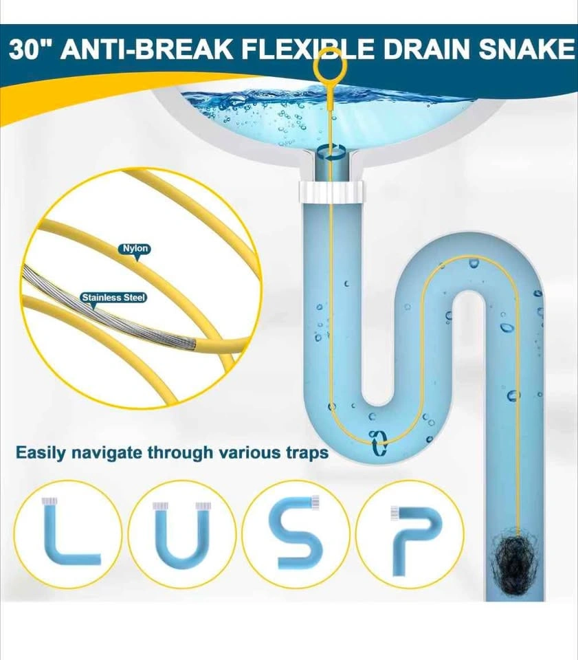 Spiral Drain Cleaning Brush / Car Drain - photo 2