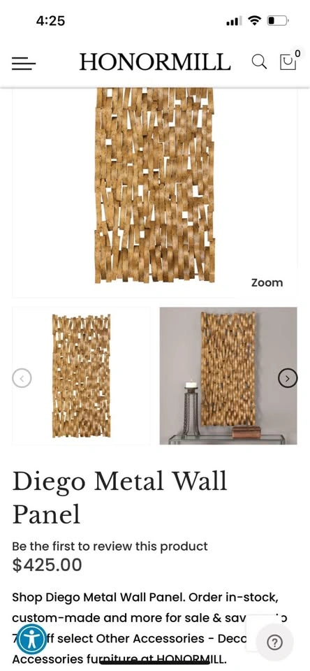 Diego Metal Wall Panel - photo 2