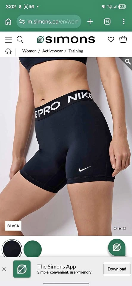 Nike Pro 5" Training Bike Shorts, M, New with tags