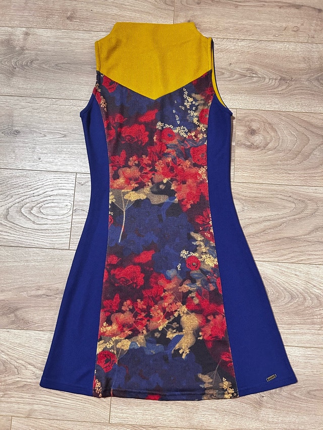 Floral Blue and Yellow Dress size S - photo 2