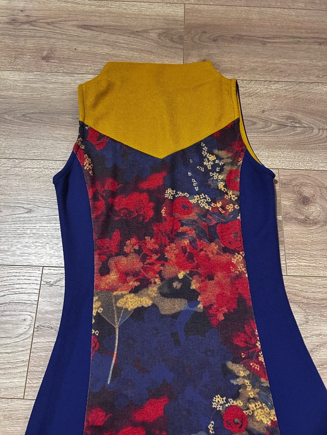 Floral Blue and Yellow Dress size S - photo 3