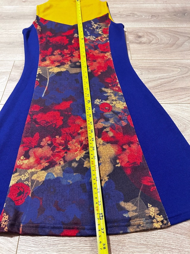 Floral Blue and Yellow Dress size S - photo 5