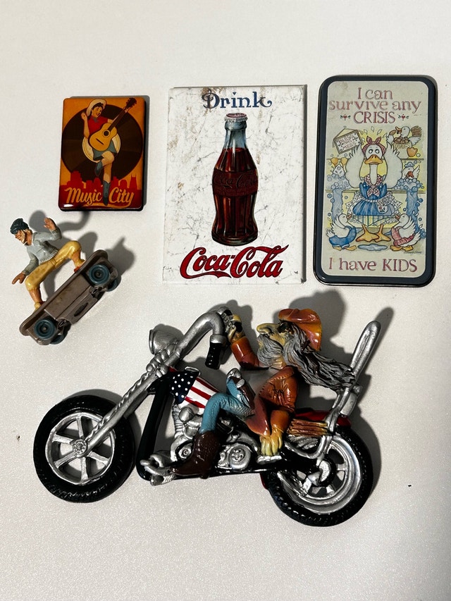 Lot of 5 Vintage Fridge Magnets – Coca-Cola, Music City