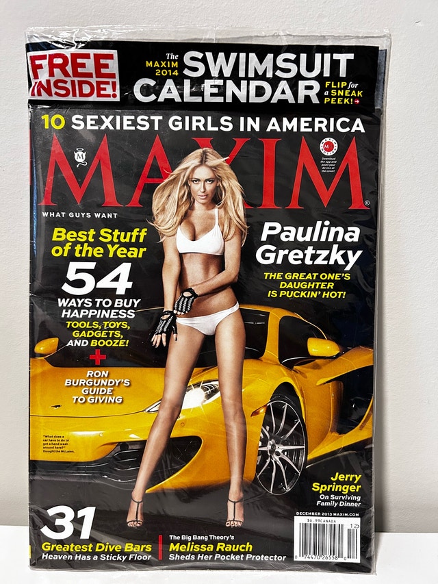 Maxim Magazine New Sealed Dec 2013 - Paulina Gretzky