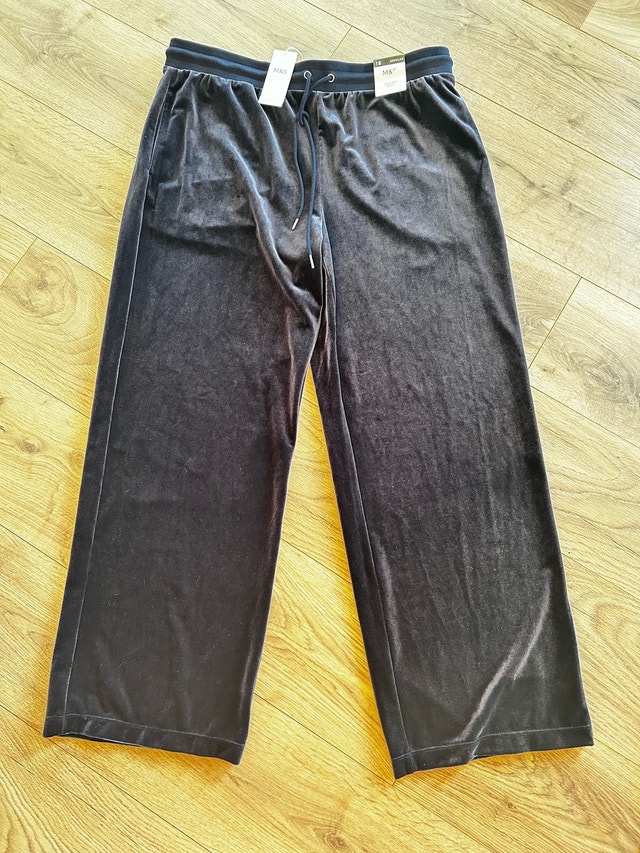 M&S COLLECTION High Waisted Wide Leg Joggers US 14 - photo 2